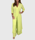 Seraphine Elegant Two-Piece Set Yellow