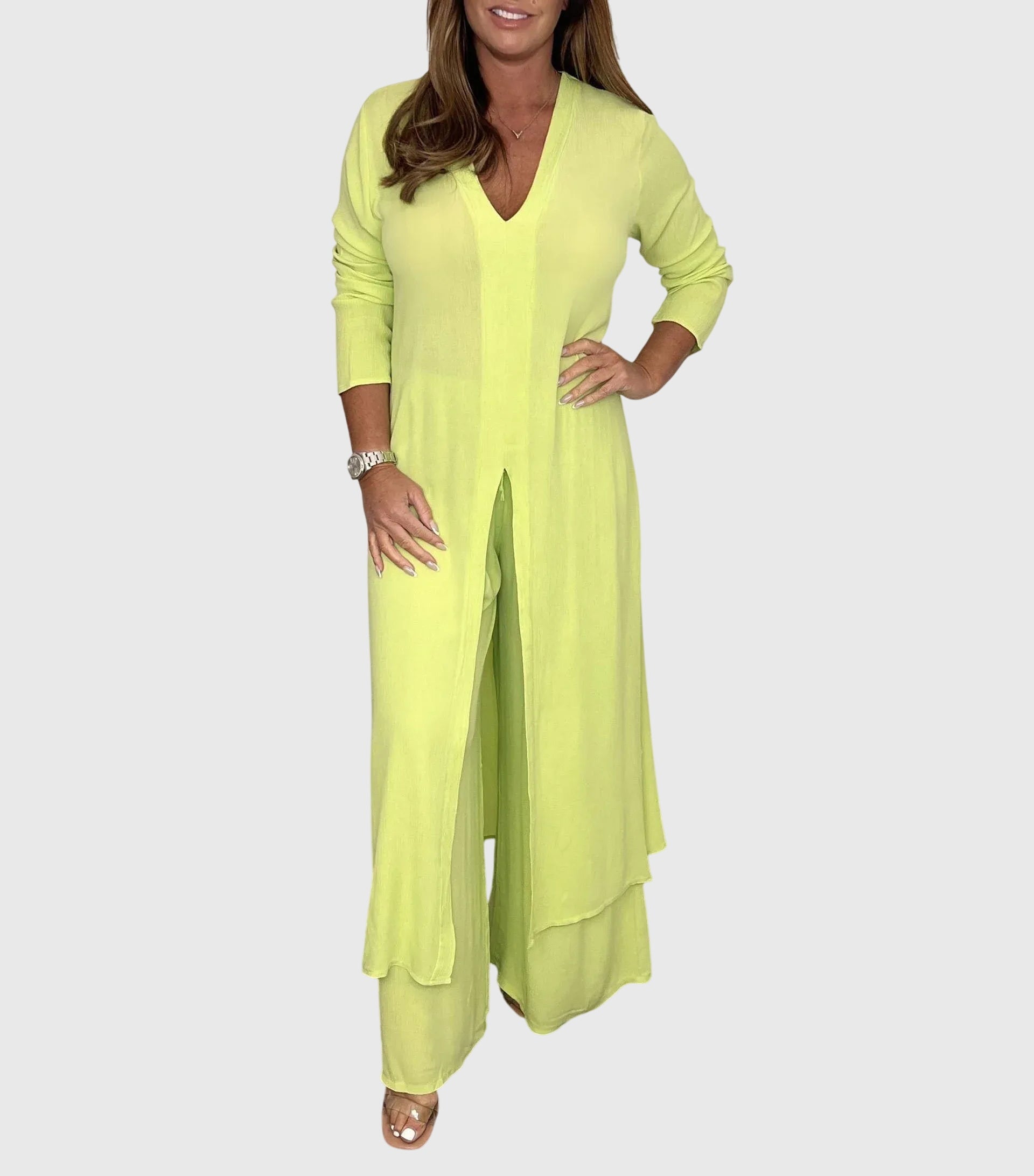 Seraphine Elegant Two-Piece Set Yellow