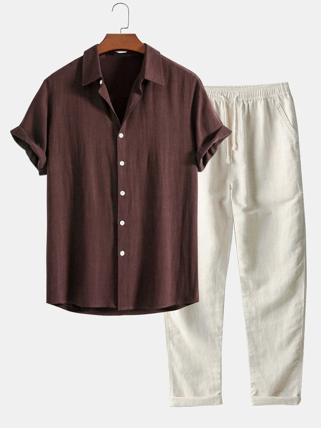 Linen Set Coffee Brown