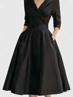 Solène Elegant Midi Dress