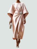 Evangeline Elegant Dress in beige