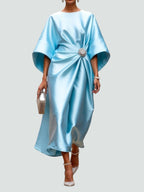 Evangeline Elegant Dress in light blue