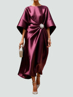 Evangeline Elegant Dress in red