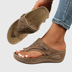 Comfort Step Orthopedic Sandals - Brown