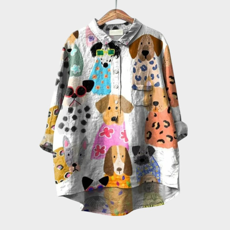 Delphine blouse print 2