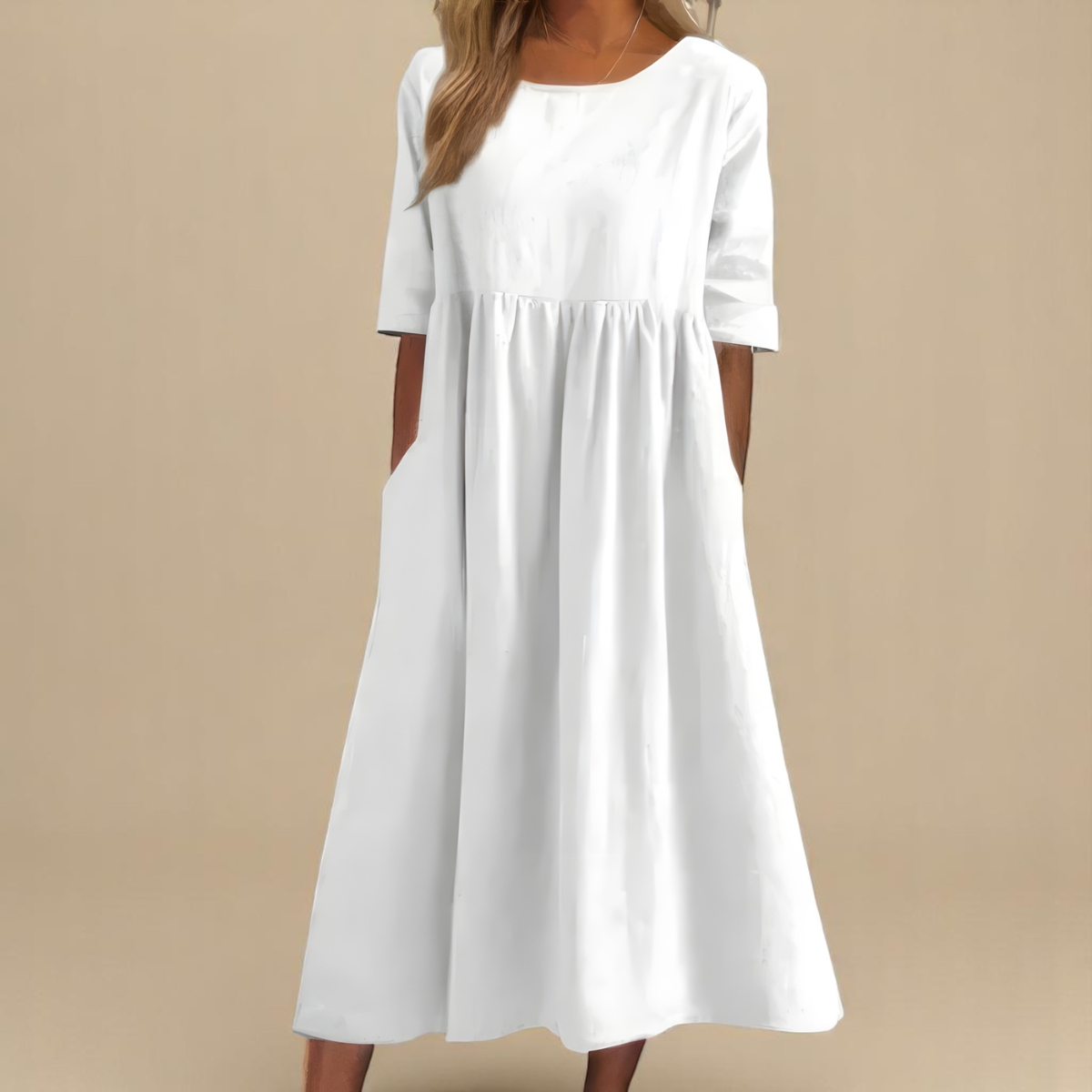 Seraphine dress in white