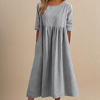 Seraphine dress in light gray