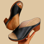 Amalfi| Block Heel Slide Sandals