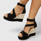 Marisol Orthopedic Wedge Sandals worn