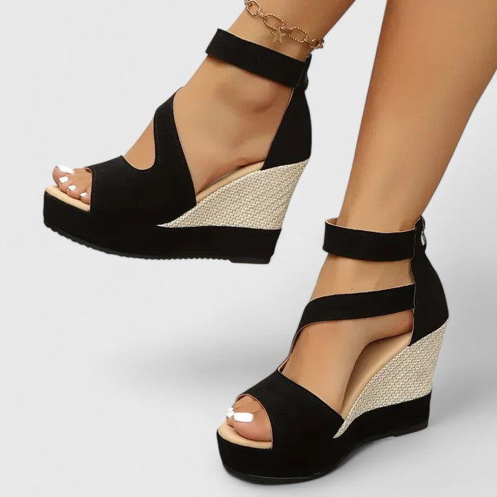 Marisol Orthopedic Wedge Sandals worn
