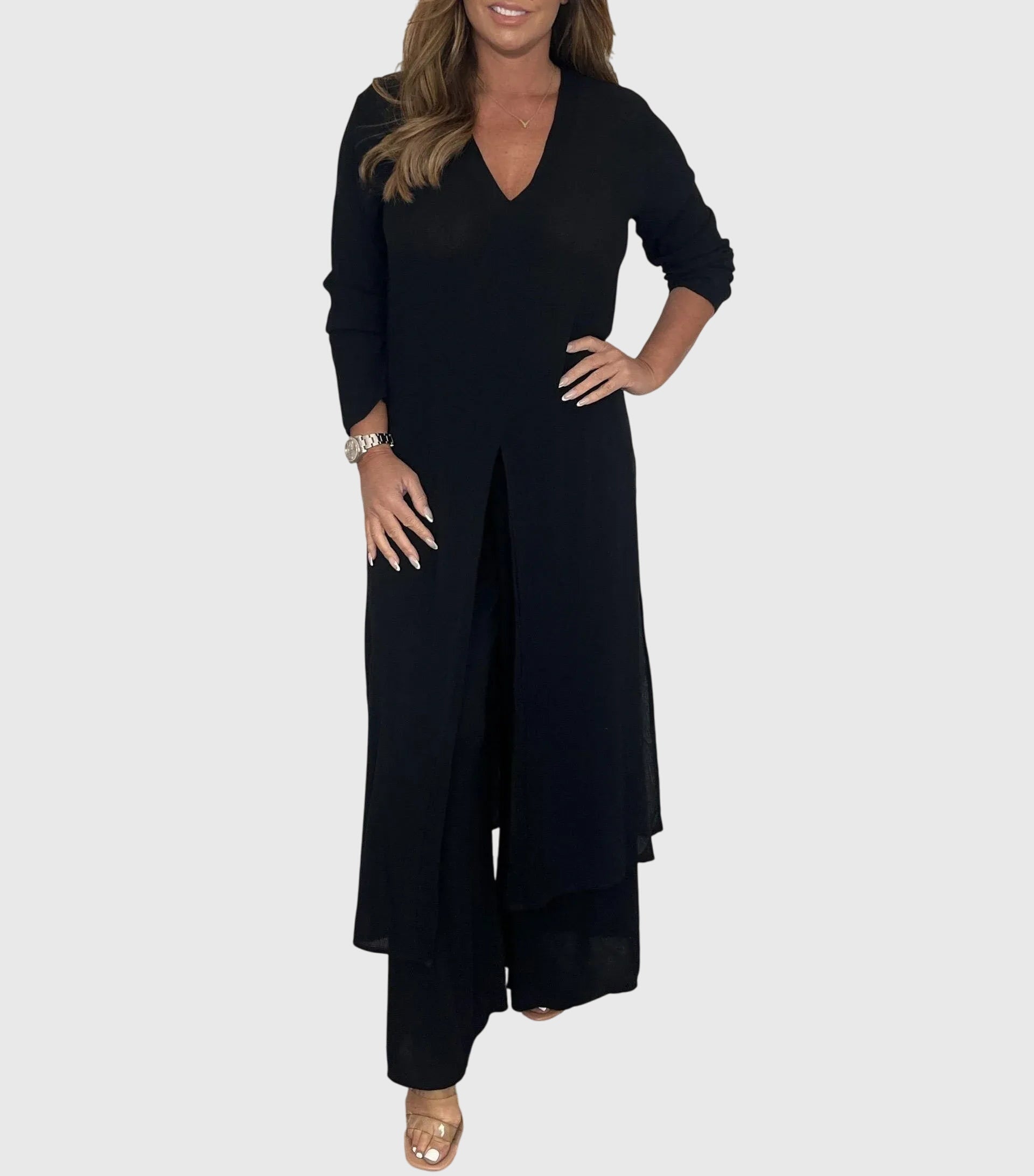 Seraphine Elegant Two-Piece Set Black