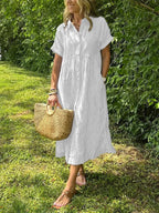 Marlowe Striped Shirt - White