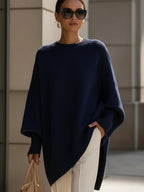 Cordelia Sophisticated Sweater in navy blue