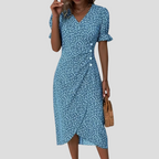 Women's Elegant Floral Midi Dress