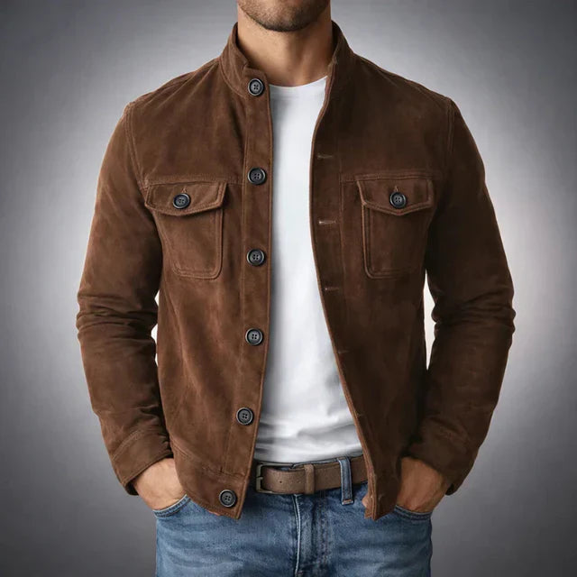Jacket in dark brown