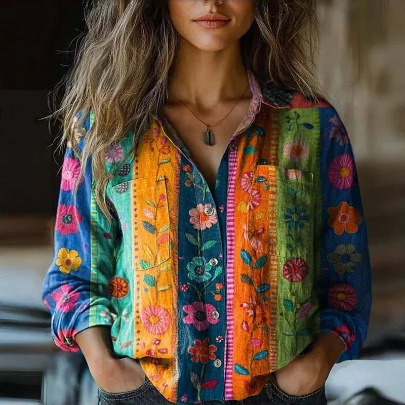 Marisol Bohemian Blouse Multicolored