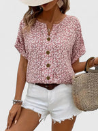 Primrose Floral Summer Top - Pink
