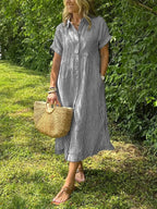 Marlowe Striped Shirt - Gray
