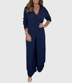 Seraphine Elegant Two-Piece Set Navy Blue
