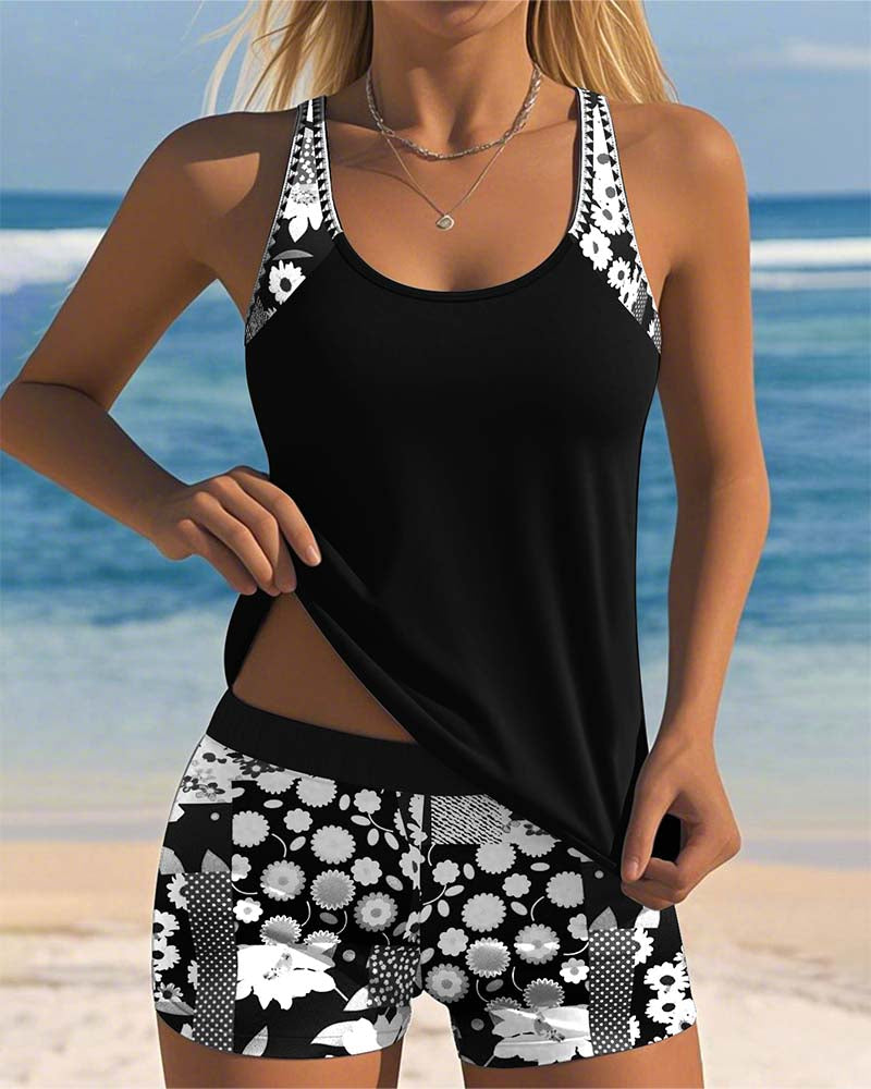 Coraline | Two-Piece Floral Swimsuit