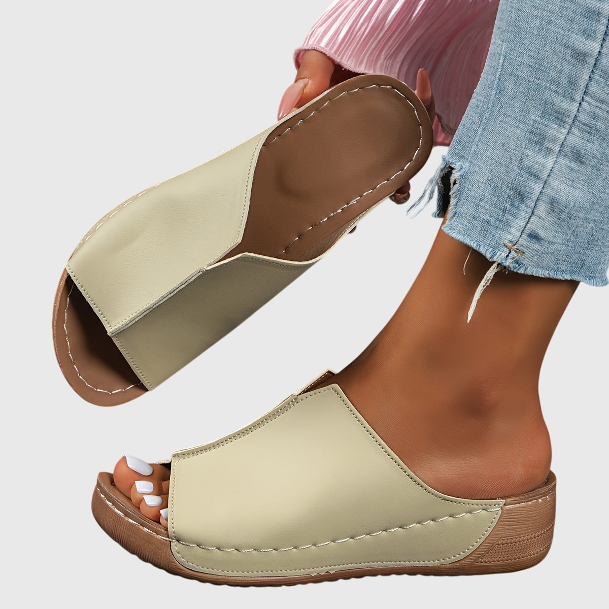 Delphine Sandals Khaki