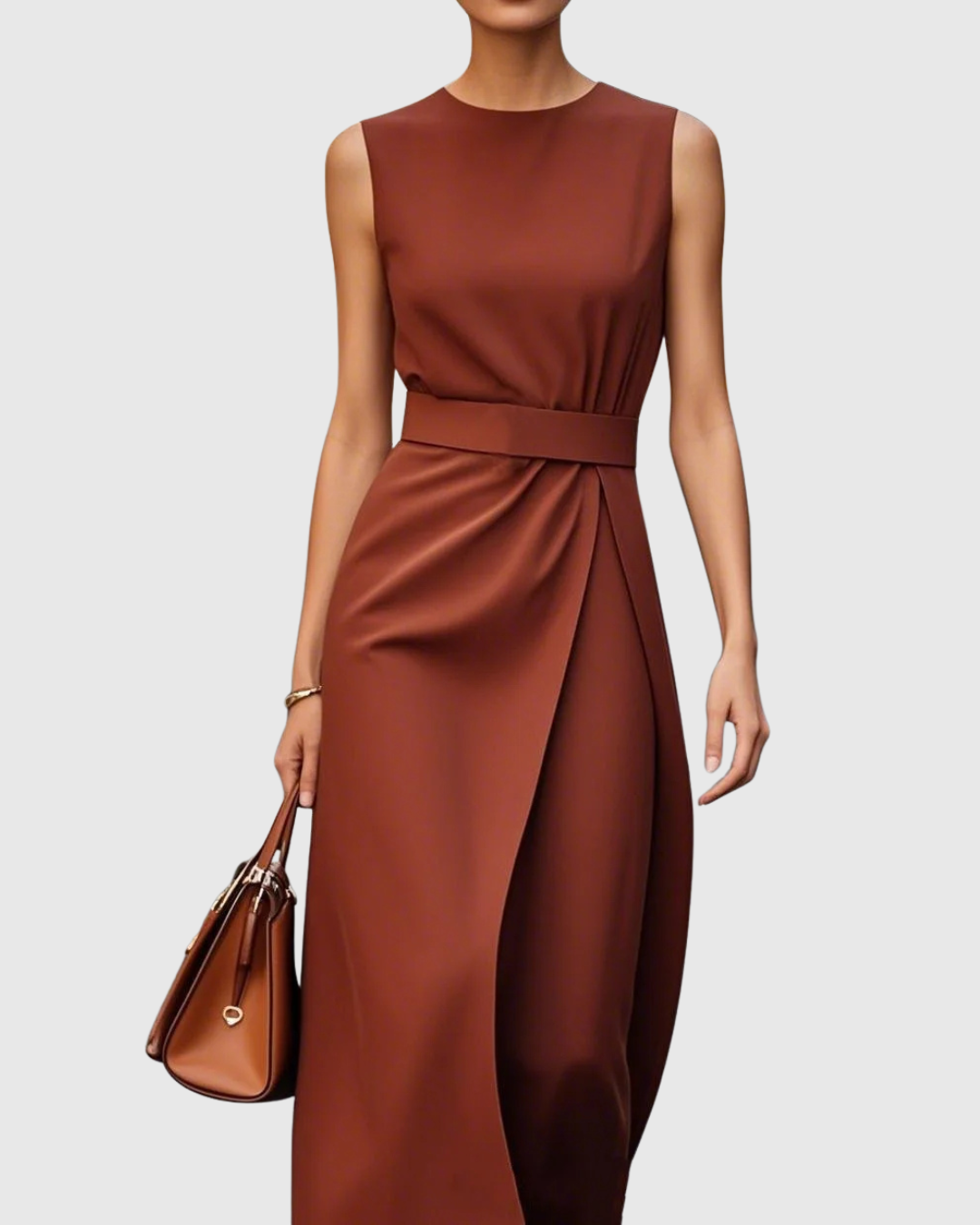 Vivienne Dress Dark Brown