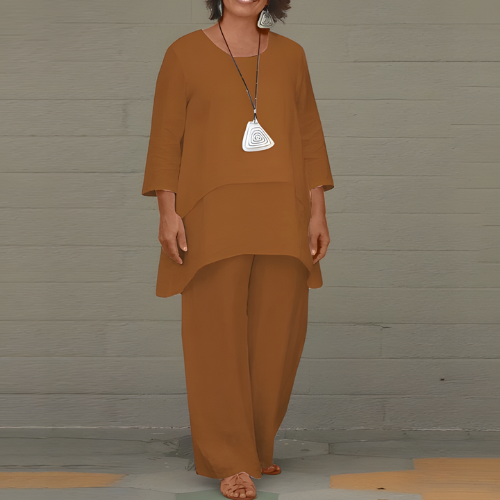 Chic 2-Piece Linen Set for Women