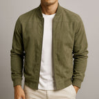 Caleb Minimalist Zip Jacket Green