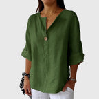 Camille Elegant Blouse Green