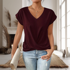 Colette Tee Burgundy Red