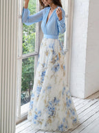Marguerite Floral Print Maxi Dress