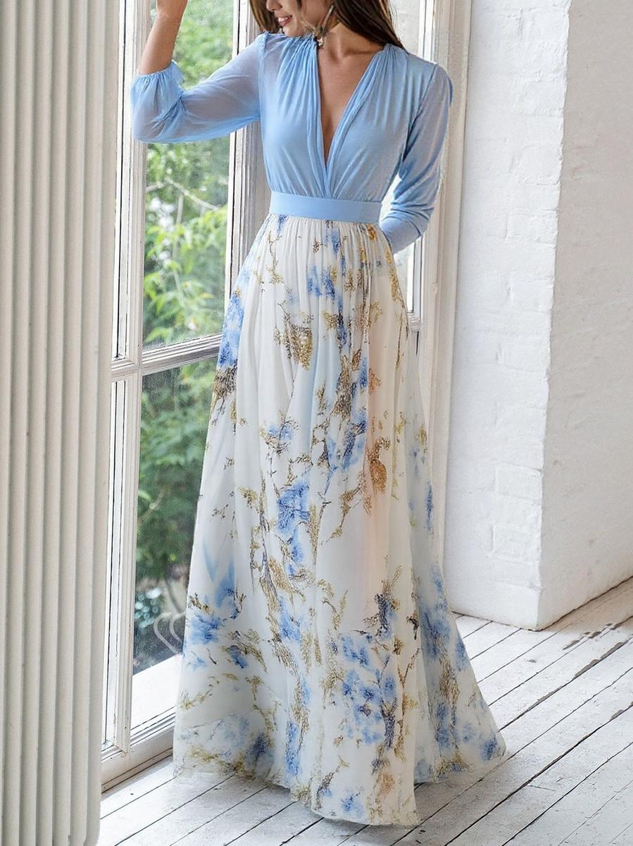 Marguerite Floral Print Maxi Dress