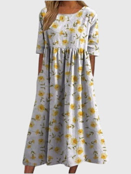 Celeste Flattering Dress Light Yellow