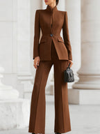 Vivienne suit set - Brown
