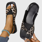 Coraline Orthopedic Sandals Leopard Print