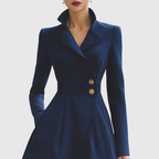 Vivienne navy coat dress