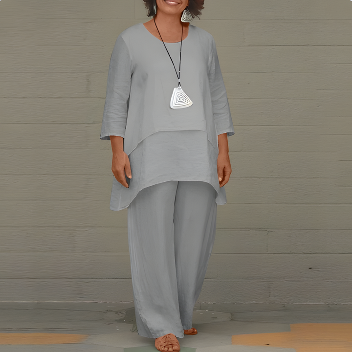 Chic 2-Piece Linen Set for Women