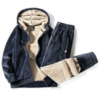 Men's fleece tracksuit fabric detail