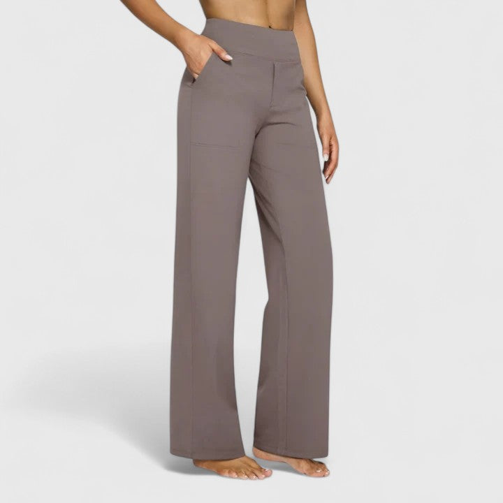 Adeline Pull-On Pants Taupe