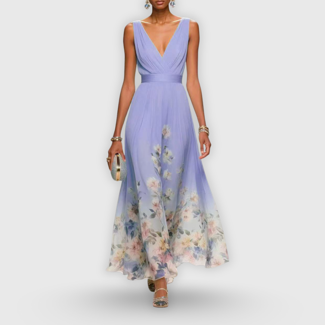 Lunara Elegant Dress Purple