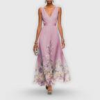 Lunara Elegant Dress Pink