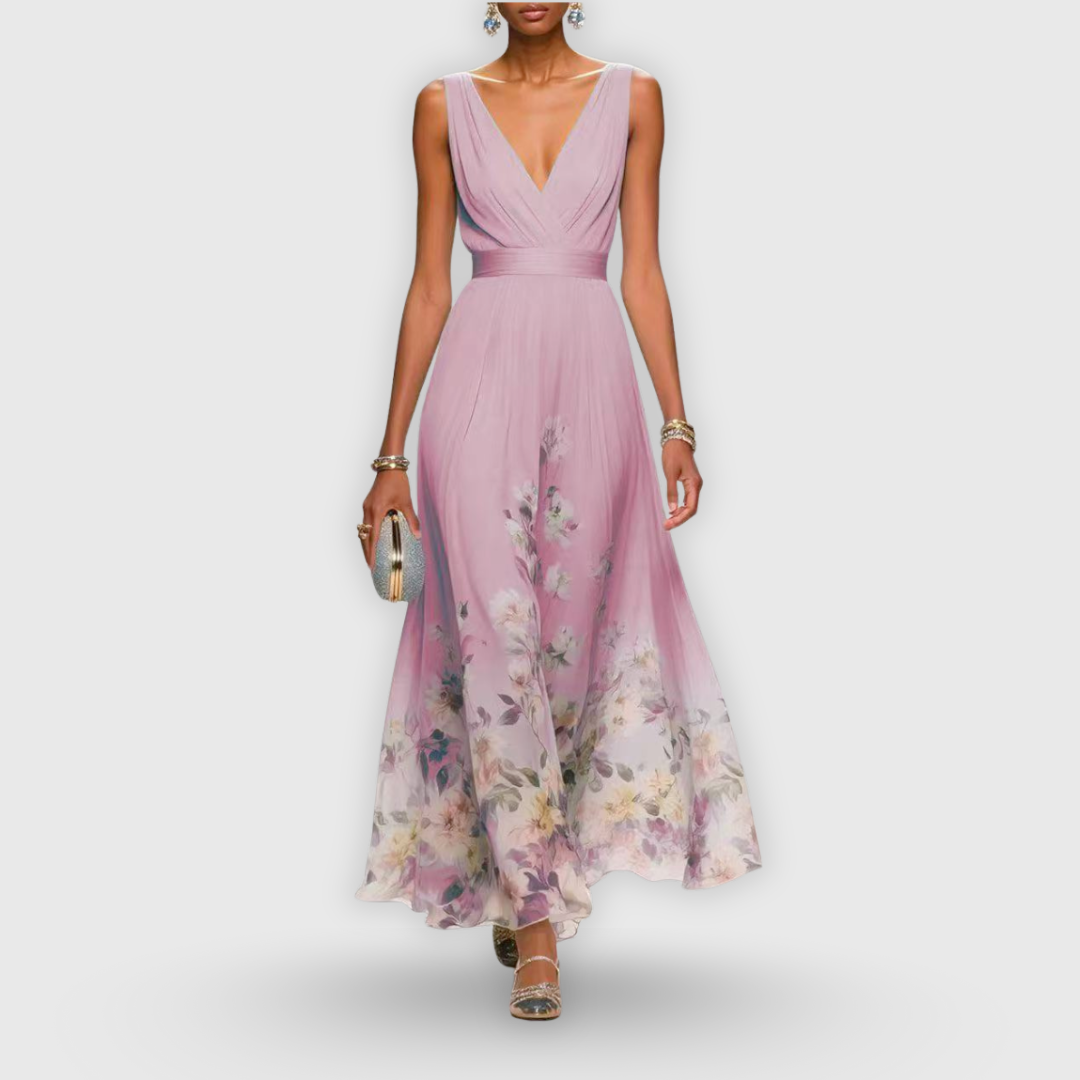 Lunara Elegant Dress Pink