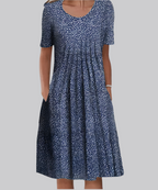 Ophelia Dress Blue Polka Dots