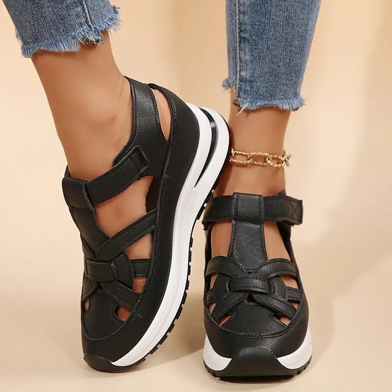 Solene Orthopedic Sandals Black