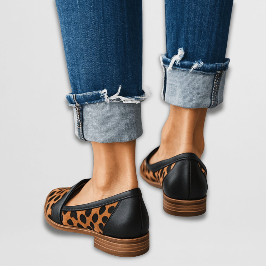 Velour Orthopedic Suede Loafers - lifestyle