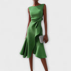 Vivienne Sophisticated Midi Dress - Green