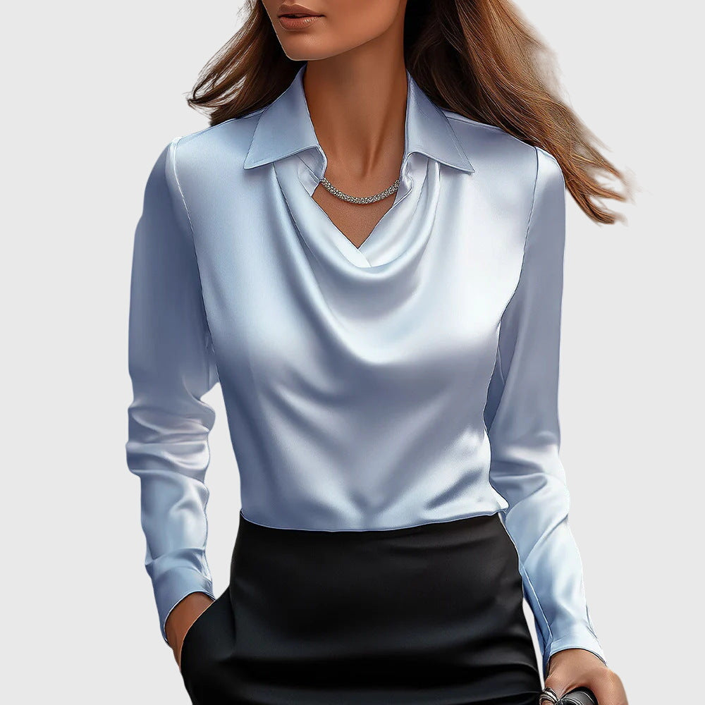 Brooklyne Elegant Blouse Light Blue