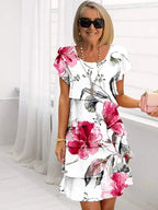 Primrose | Ruffled Floral Pleated Dress