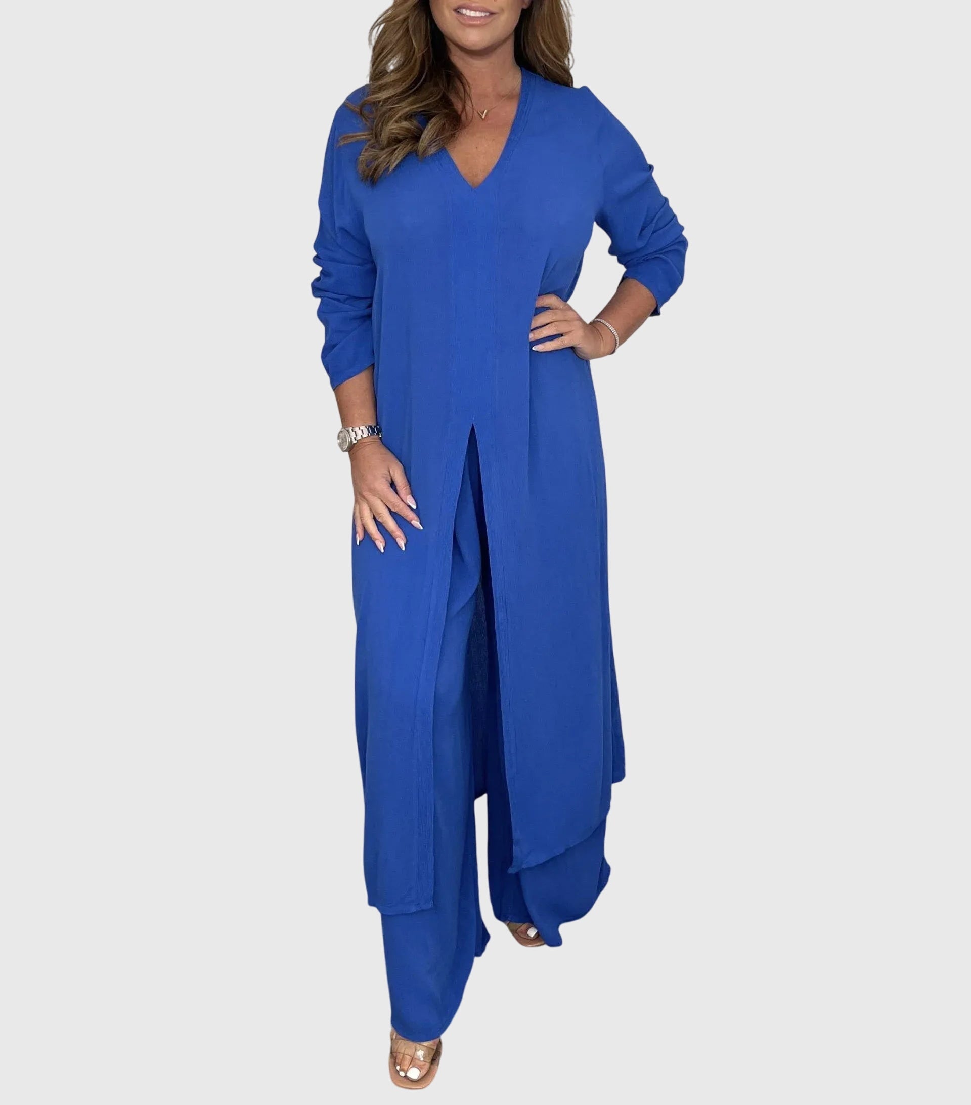 Seraphine Elegant Two-Piece Set Blue