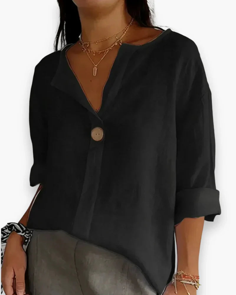 Women's Relaxed-Fit Blouse for Chic Comfort Effortless Elegance